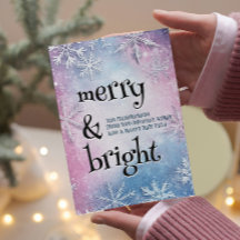 Weiße Schneeflocken Elegante Merry and Bright