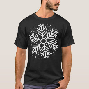 Weiße Schneeflocken Frohe Weihnachtskostüme T-Shirt