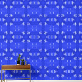 Weiße Schneeflocken Hellblau Hintergrund Tapete