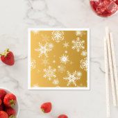 Weiße Schneeflocken im Freien. Serviette (Beispiel)