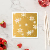 Weiße Schneeflocken im Freien. Serviette (Beispiel)