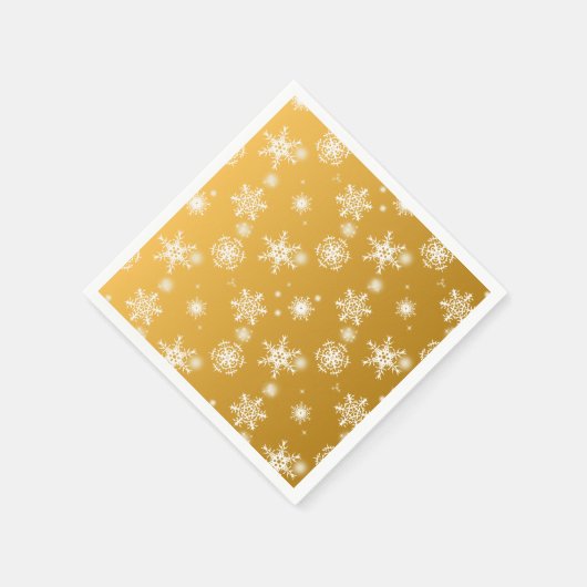 Weiße Schneeflocken im Freien. Serviette (Ecke)