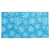 Weiße Schneeflocken Kissenbezug (Vorderseite-Rechts)