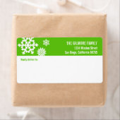 Weiße Schneeflocken - Lieferadresse (Insitu)