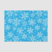 Weiße Schneeflocken Seidenpapier (Vorderseite)