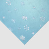 Weiße Schneeflocken Seidenpapier (Ausschnitt)