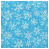 Weiße Schneeflocken Stoff (Nahaufnahme)