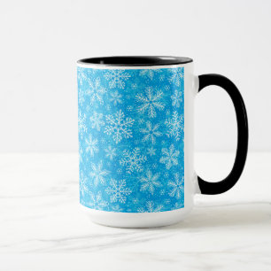 Weiße Schneeflocken Tasse