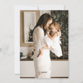 Weiße Schneehäuser Foto Weihnachtsgrüße Feiertagskarte (Rückseite)