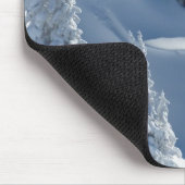 Weiße Schneelandschaft Mousepad (Ecke)