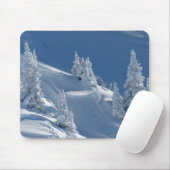 Weiße Schneelandschaft Mousepad (Mit Mouse)