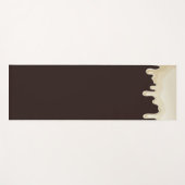 Weiße Schokolade auf dunklem Schokoladenbraun Yogamatte (Vorderseite (Horizontal))