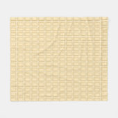 Weiße Schokoladen-Bar-Beschaffenheit Fleecedecke (Vorderseite (Horizontal))