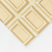 Weiße Schokoladen-Bar-Beschaffenheit Fleecedecke (Ecke)