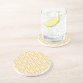 Weiße Schokoladen-Bar-Beschaffenheit Getränkeuntersetzer (Seite)