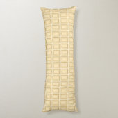 Weiße Schokoladen-Bar-Beschaffenheit Seitenschläferkissen (Rückseite (Vertikal))