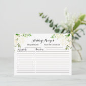 Weiße, schöne Blumenrezepte (Stehend Vorderseite)