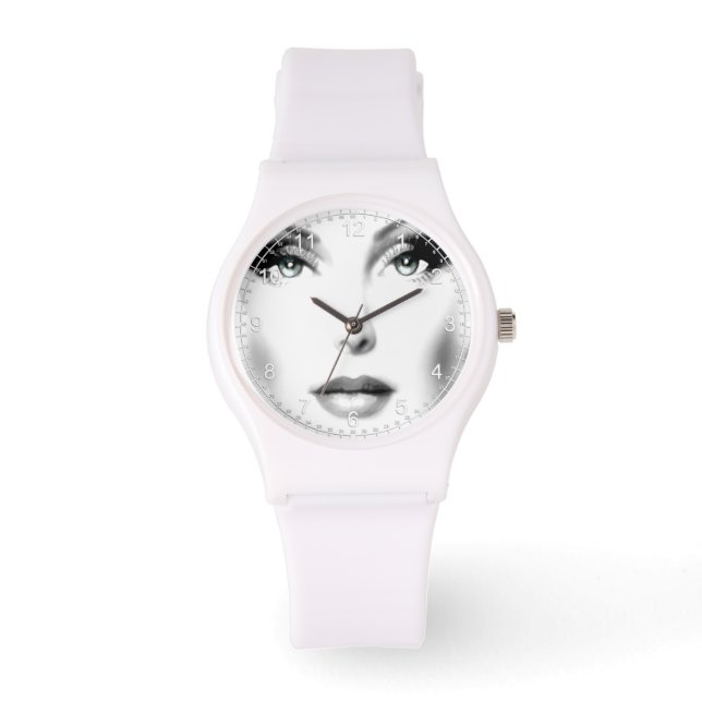 Weiße Schönheit Armbanduhr (Vorderseite)