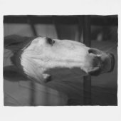 WEISSE SCHÖNHEIT FLEECEDECKE (Vorderseite (Horizontal))