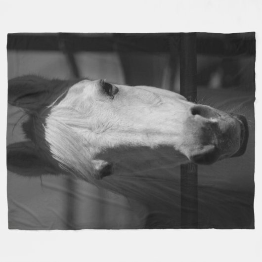 WEISSE SCHÖNHEIT FLEECEDECKE (Vorderseite (Horizontal))