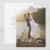 weiße Schrift Hochzeit Danke  (Vorne/Hinten)