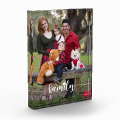 Weiße Schriftzeichen der Liebe Benutzerdefiniertes Fotoblock (Links)