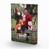 Weiße Schriftzeichen der Liebe Benutzerdefiniertes Fotoblock (Rechts)