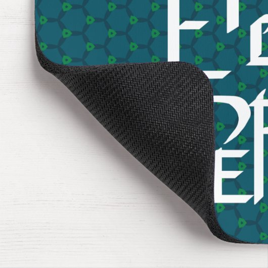 Weiße Schriftzeichen des zivilen Ingenieurs Mousepad (Ecke)