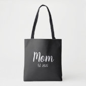 Weiße Schriftzug Established Mom Tasche (Vorderseite)