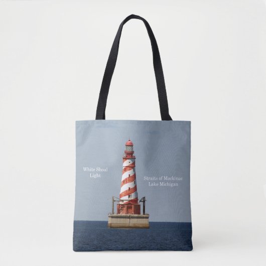 Weiße Schuhtüte auf der ganzen Tasche (Vorderseite)