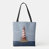 Weiße Schuhtüte auf der ganzen Tasche (Rückseite)