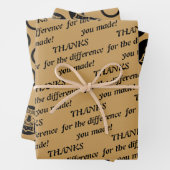 Weiße Schüssel danke für den Unterschied, den Sie Geschenkpapier Set (Beispiel)