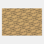 Weiße Schüssel danke für den Unterschied, den Sie Geschenkpapier Set (Vorderseite)