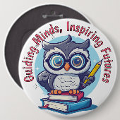 Weiße Schüssel, Leitgedanken, Inspirierend Futures Button (Vorne & Hinten)