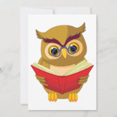 Weiße Schüssel lesen ein Buch Einladung (Vorderseite)