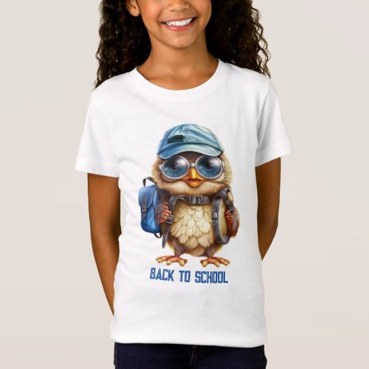 Weiße Schüssel mit blauem Rucksack, Hüten und Auge T-Shirt (Vorderseite)