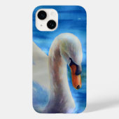 Weiße Schwan Aquarellmalerei, Wasservögel, Vogel C Case-Mate iPhone Hülle (Rückseite)