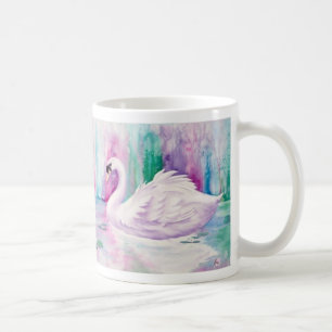 Weiße Schwan-Kaffee-Tasse Kaffeetasse