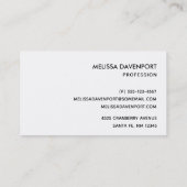 Weiße Schwäne, die auf einem scheußlichen See schw Visitenkarte (Rückseite)