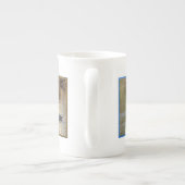 Weiße Schwäne Knochen-China-Tasse Porzellantasse (Rückseite)