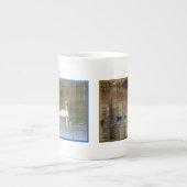 Weiße Schwäne Knochen-China-Tasse Porzellantasse (Vorderseite)