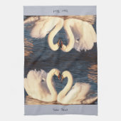 Weiße Schwäne Küchentücher (Vertikal)