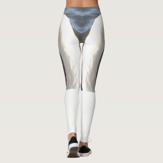Weiße Schwäne Leggings (Rückseite)
