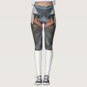 Weiße Schwäne Leggings (Vorderseite)