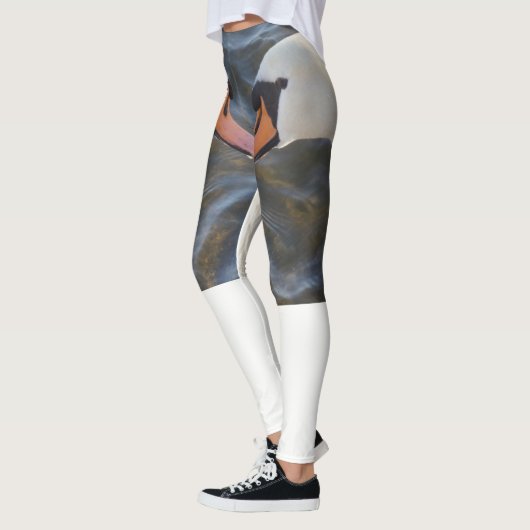 Weiße Schwäne Leggings (Links)