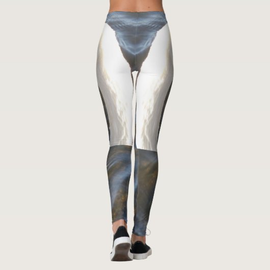 Weiße Schwäne Leggings (Rückseite)