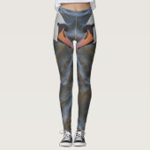 Weiße Schwäne Leggings (Vorderseite)