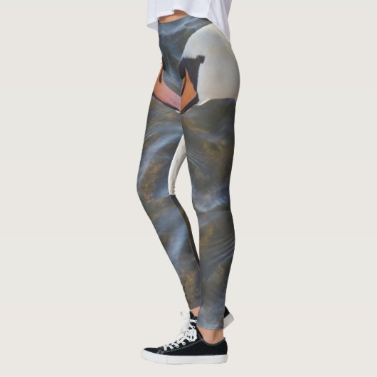 Weiße Schwäne Leggings (Links)