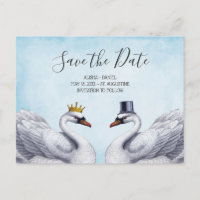 Weiße Schwäne Save the Date