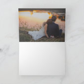 Weiße Schwäne texturiertes Silber dank gefalteter Karte (Innenseite)